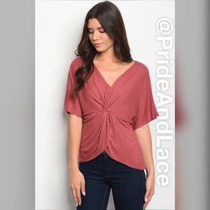 🍂 Mauve Knot Top 🍂
